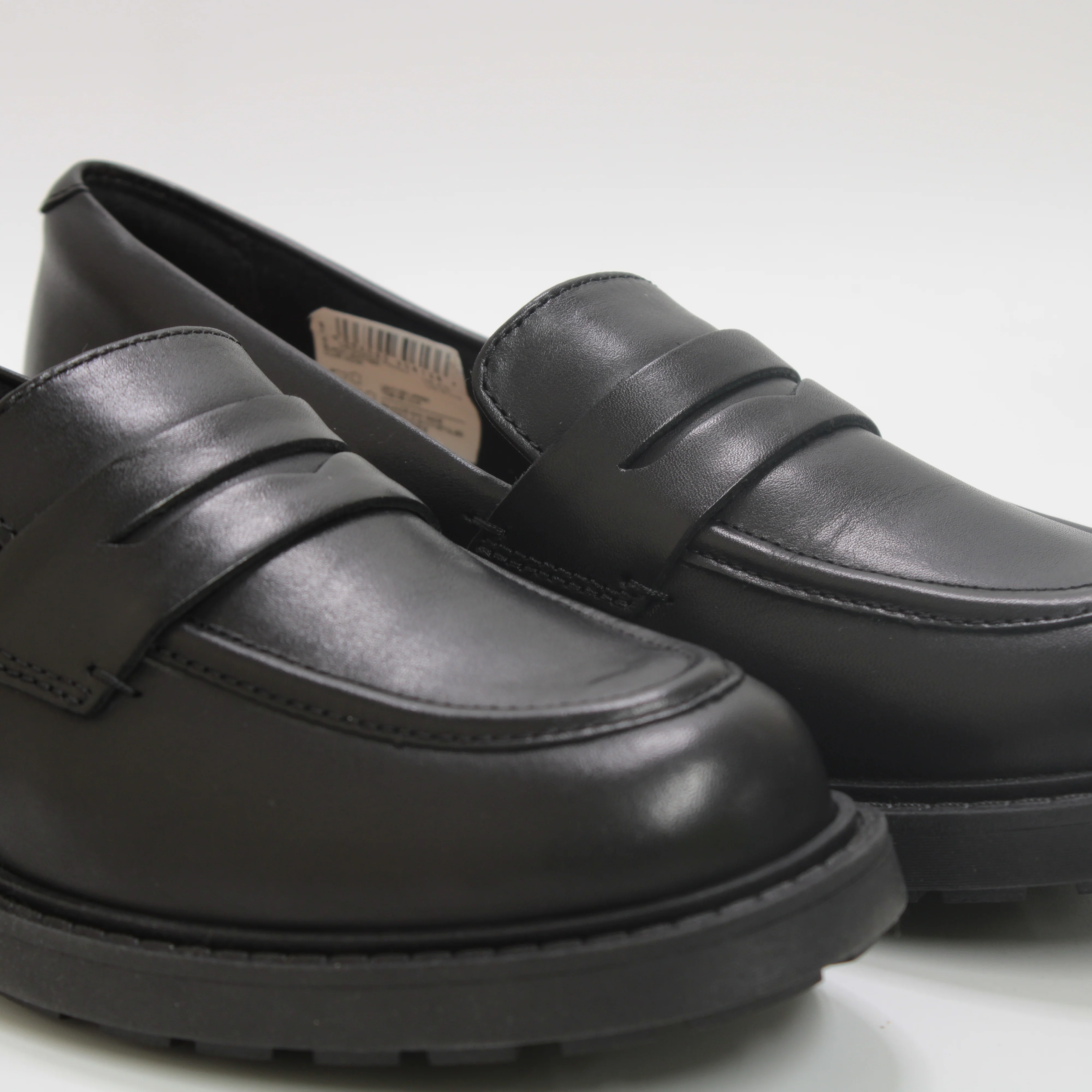 Womens Clarks Orinoco 2 Penny LoaferBlack Leather - UK Size 4 - Image 4