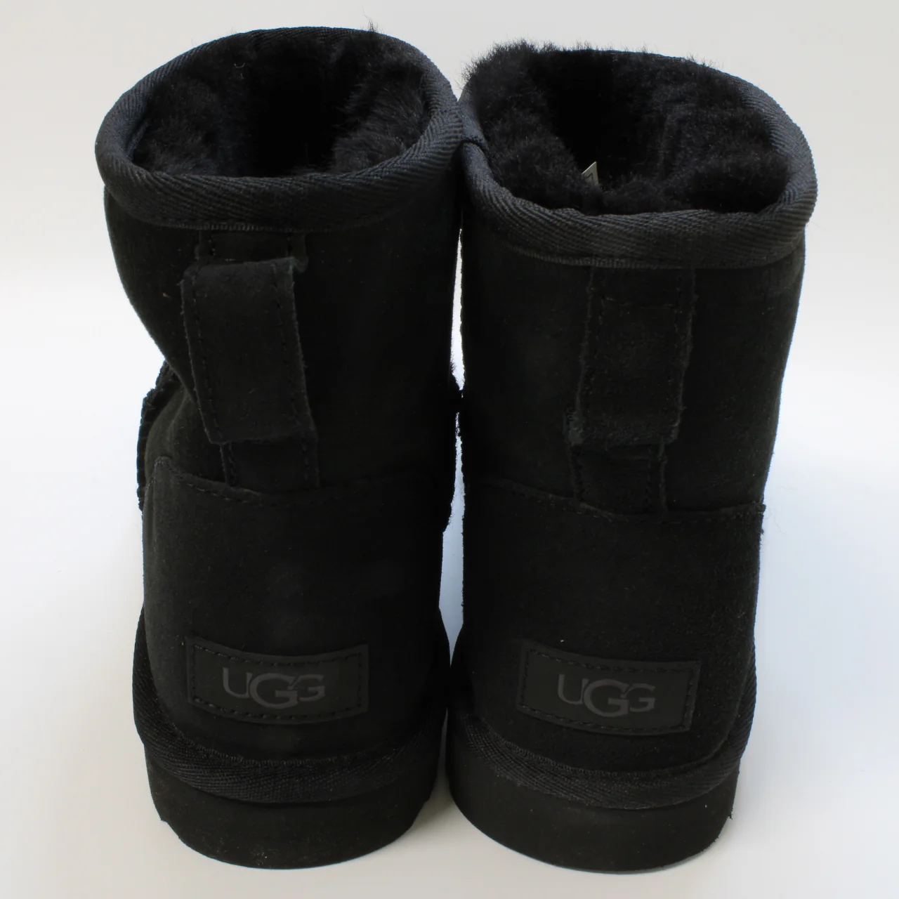 Odd sizes - Womens UGG Classic Mini Ii Black Suede Uk Sizes Right 7/Left 8 - Image 3
