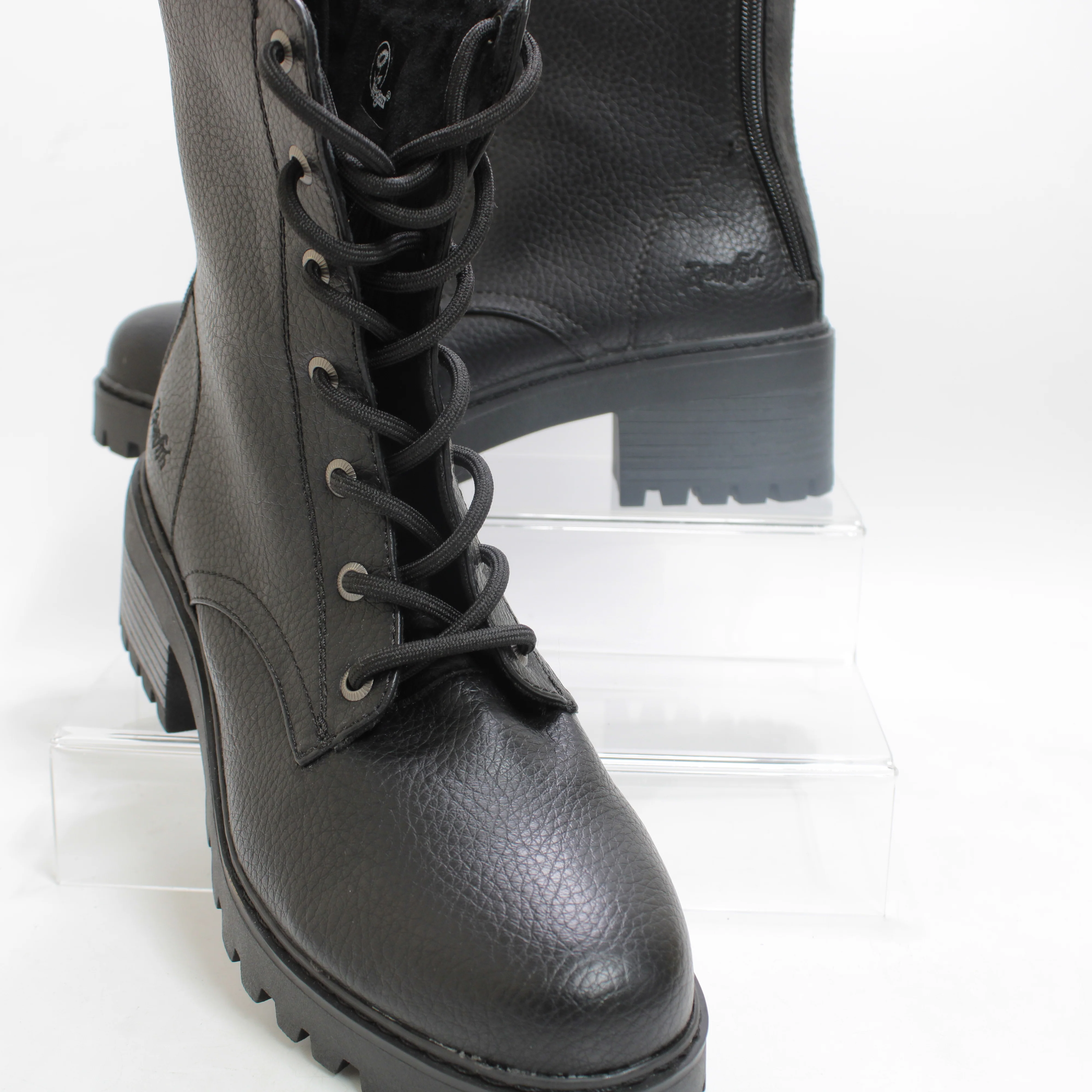 Odd sizes -  Womens Blowfish Malibu Leith Lace Up Boots Black Uk Sizes Right 7/Left 6 - Image 4