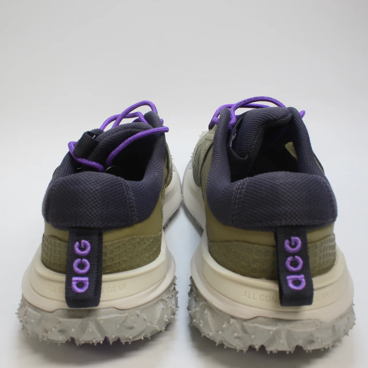 Odd Sizes - Nike Acg Mountain Fly 2 Low Neutral Olive Gridiron Action Grape Light Orewood - UK Sizes Right9/Left 8 - Image 3
