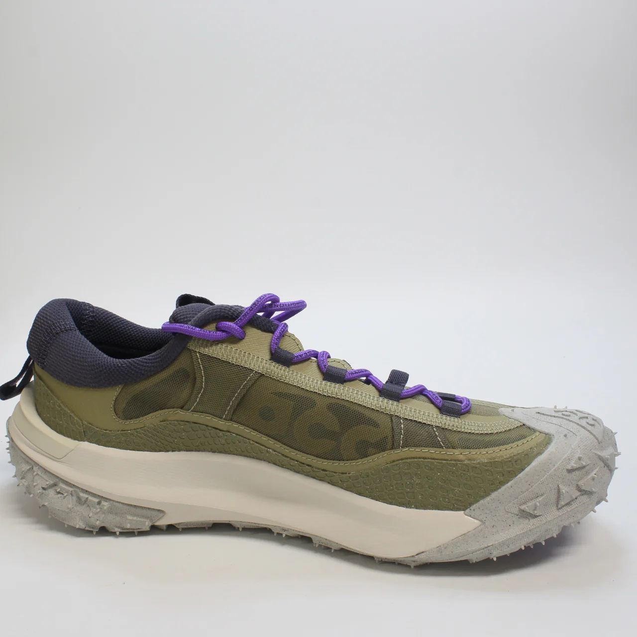 Odd Sizes - Nike Acg Mountain Fly 2 Low Neutral Olive Gridiron Action Grape Light Orewood - UK Sizes Right9/Left 8 - Image 5