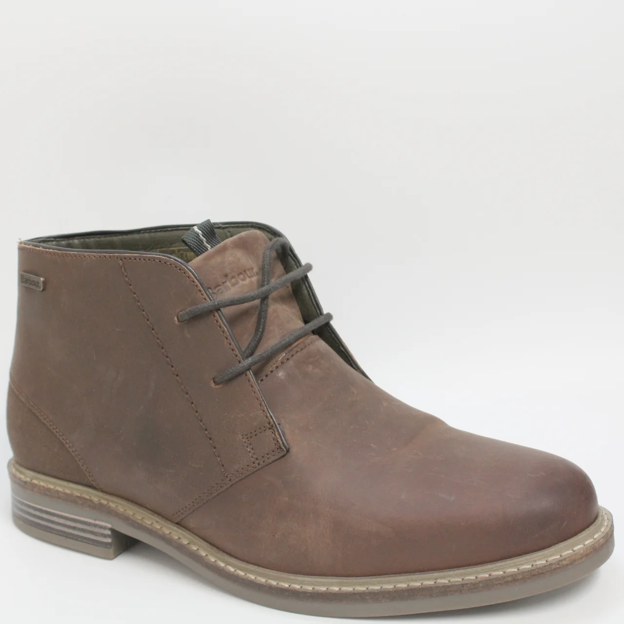 Mens Barbour Readhead Chukka Boots Mocha - Image 3