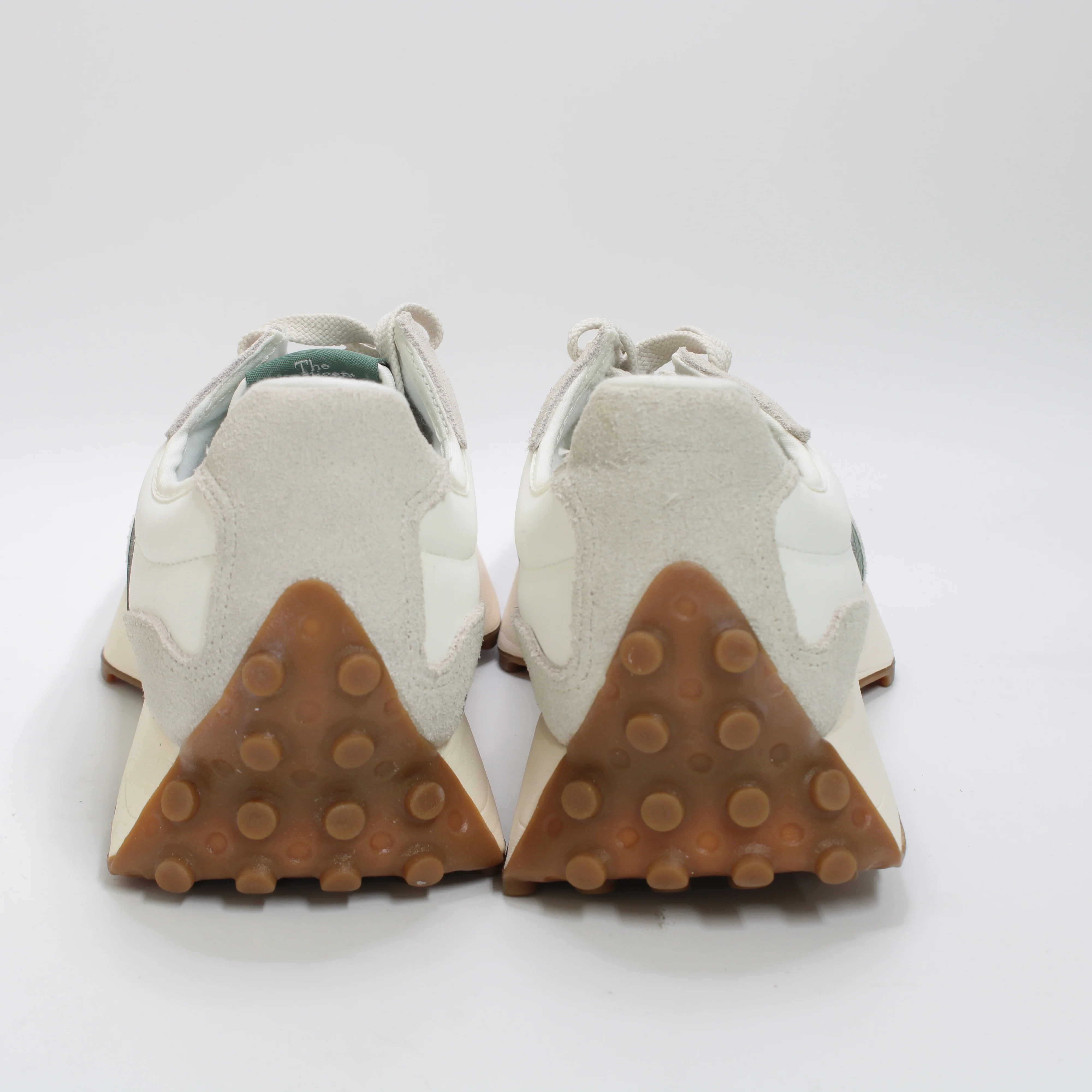 New Balance 327 Nori Off White Grey Green Trainers - Image 4