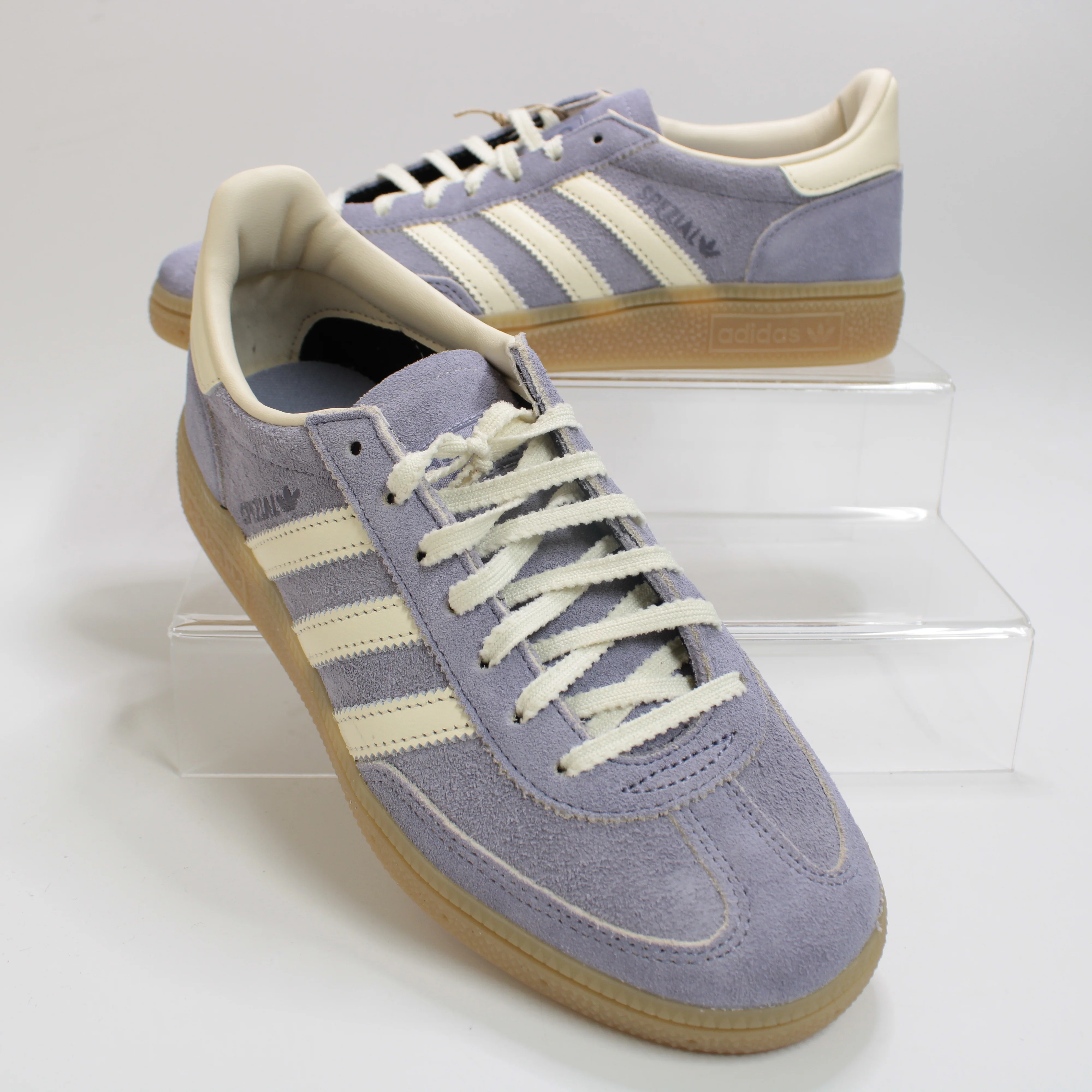 adidas Handball Spezial Trainers Silver Violet Cream White Gum - Image 4