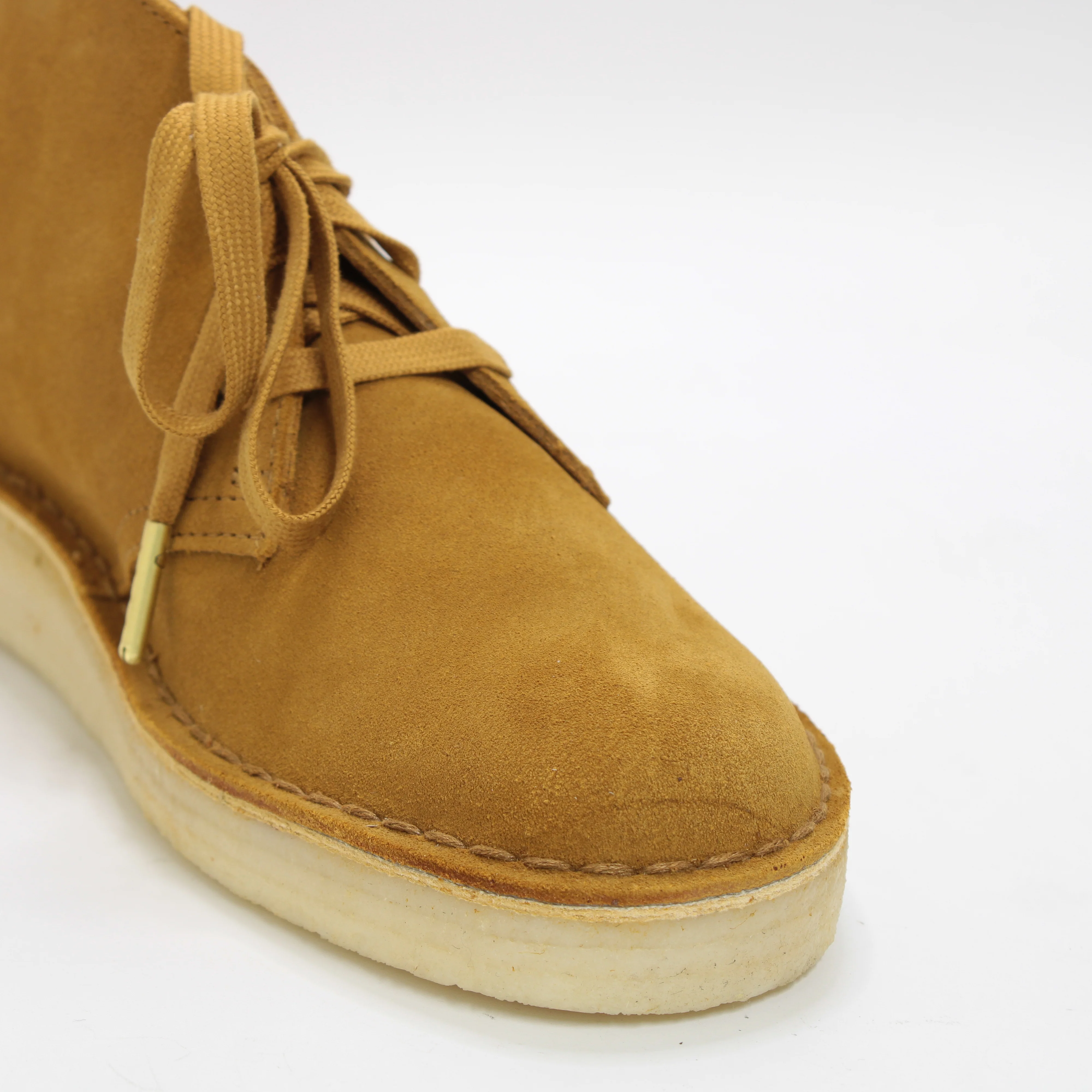 Womens Clarks Originals Desert Coal Boots Oakmoss Suede - Image 4